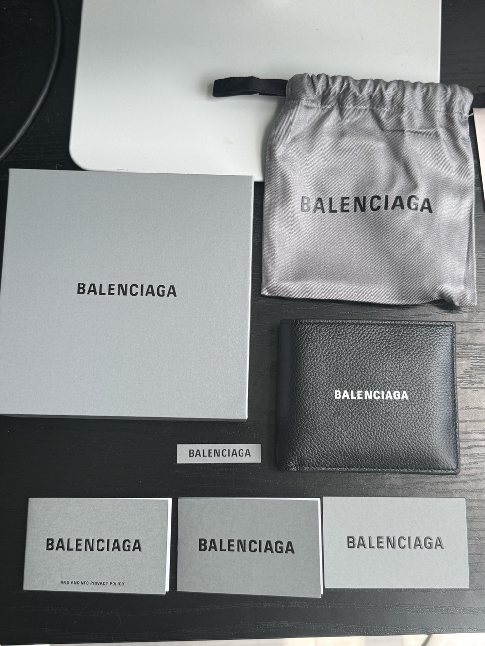 Balenciaga bi-fold wallet (monogrammed)